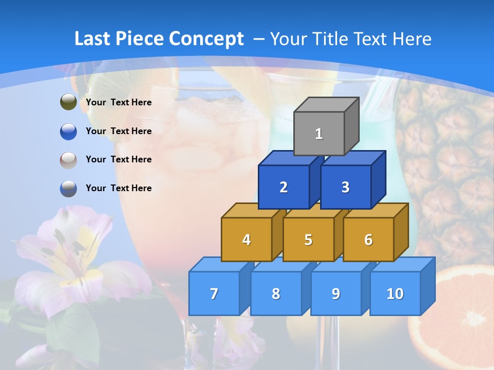 Rum Juice Cocktail PowerPoint Template