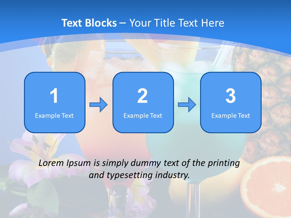Rum Juice Cocktail PowerPoint Template