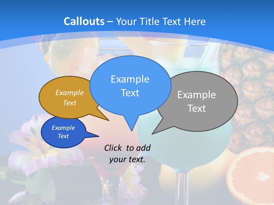 Rum Juice Cocktail PowerPoint Template