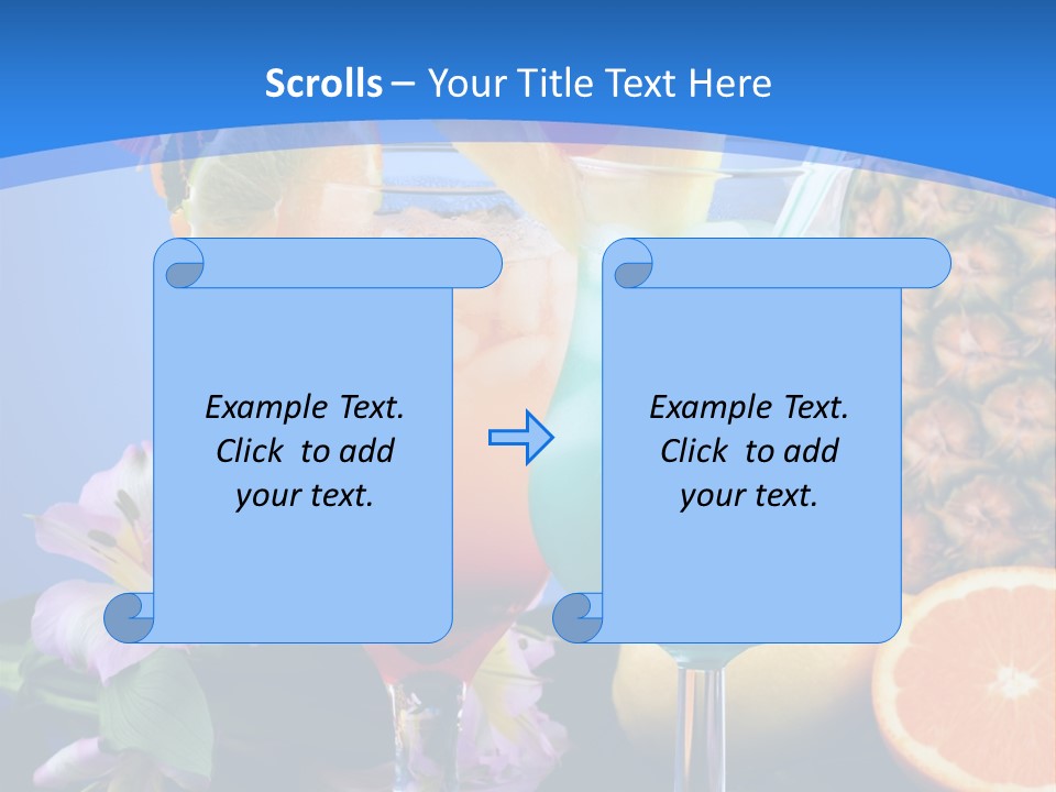Rum Juice Cocktail PowerPoint Template