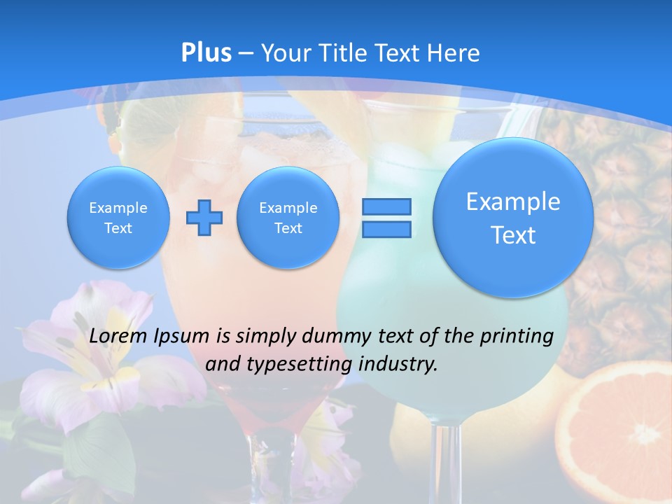 Rum Juice Cocktail PowerPoint Template