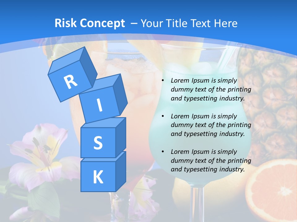 Rum Juice Cocktail PowerPoint Template