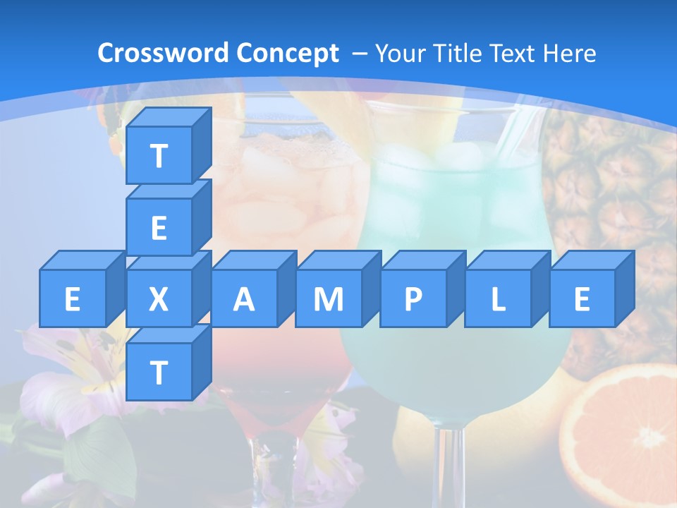 Rum Juice Cocktail PowerPoint Template