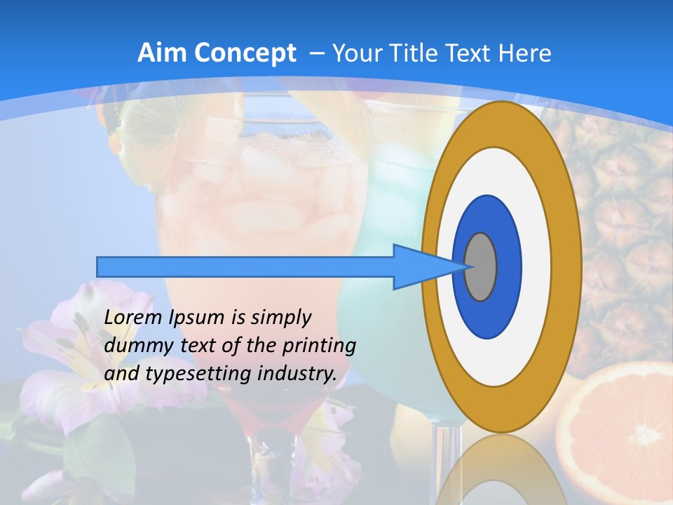 Rum Juice Cocktail PowerPoint Template