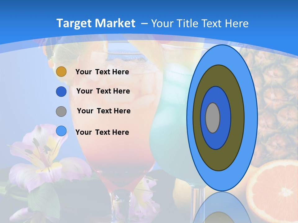 Rum Juice Cocktail PowerPoint Template