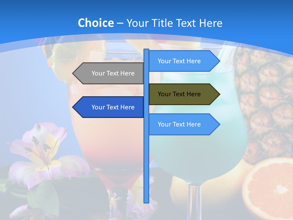 Rum Juice Cocktail PowerPoint Template