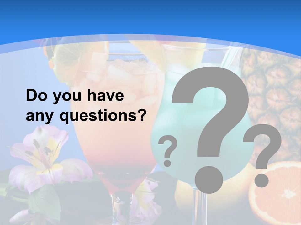 Rum Juice Cocktail PowerPoint Template