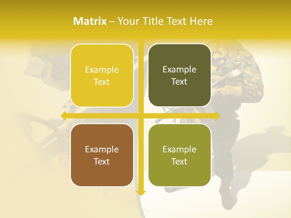 Bearing White War PowerPoint Template