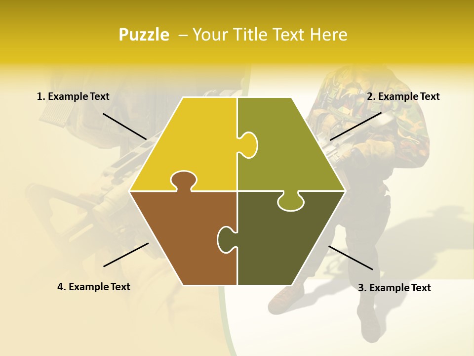 Bearing White War PowerPoint Template