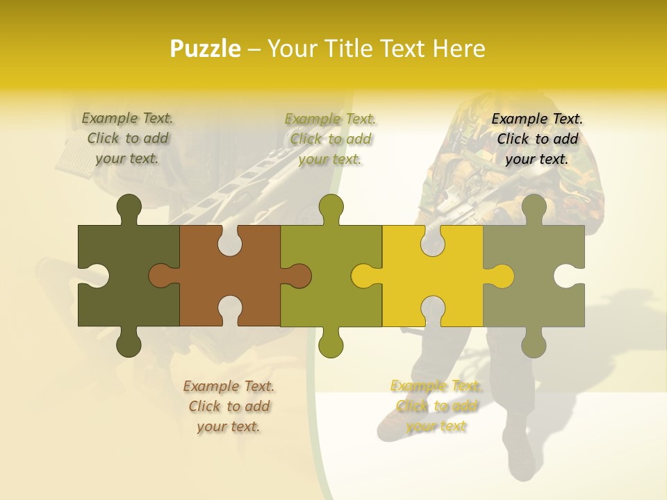 Bearing White War PowerPoint Template