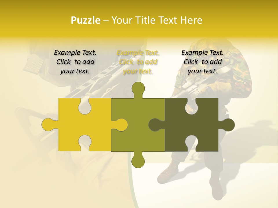 Bearing White War PowerPoint Template