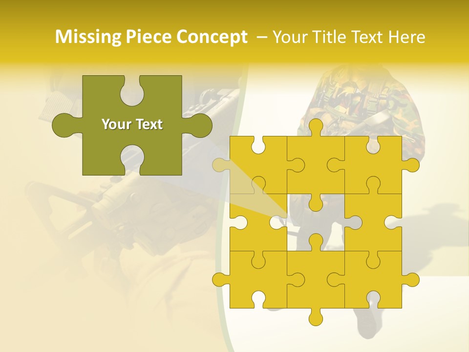 Bearing White War PowerPoint Template