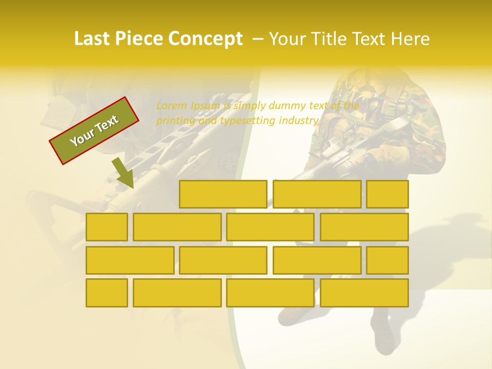 Bearing White War PowerPoint Template