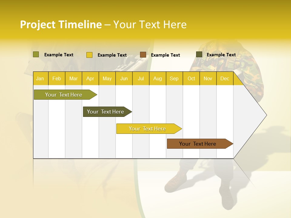Bearing White War PowerPoint Template