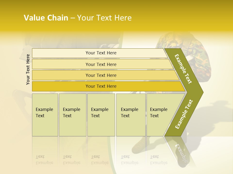 Bearing White War PowerPoint Template