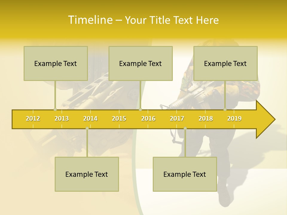 Bearing White War PowerPoint Template