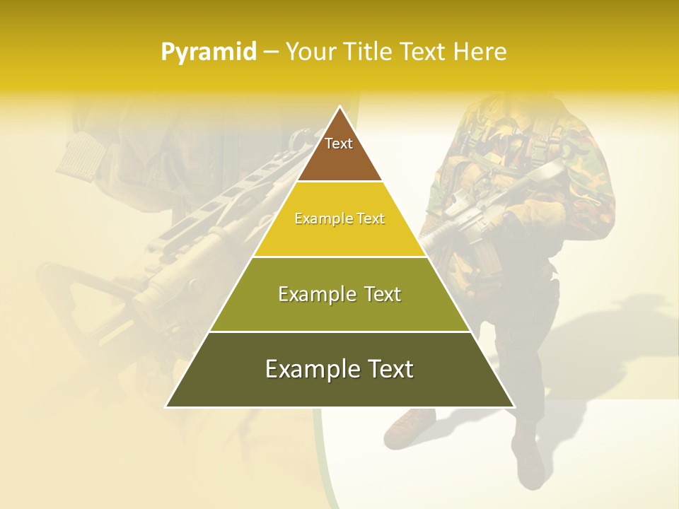 Bearing White War PowerPoint Template