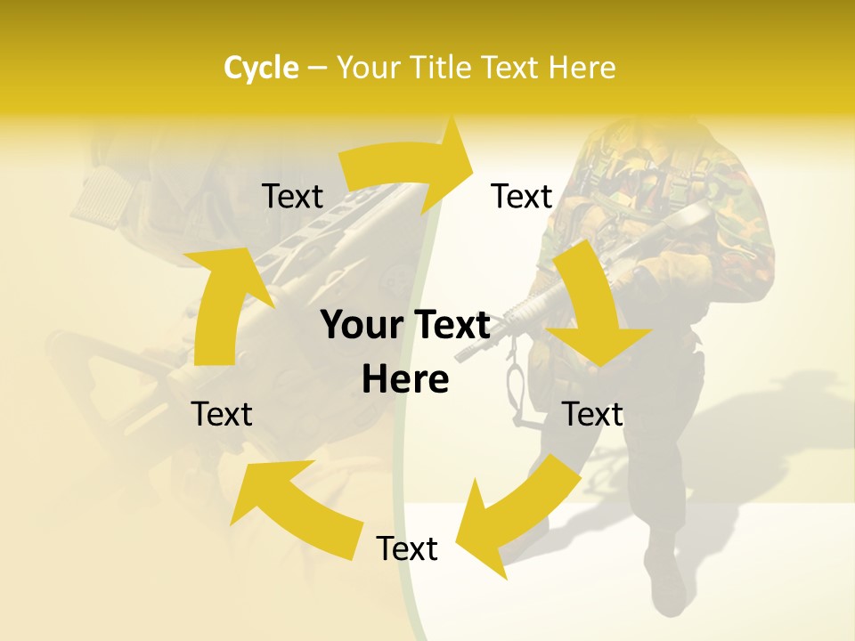 Bearing White War PowerPoint Template