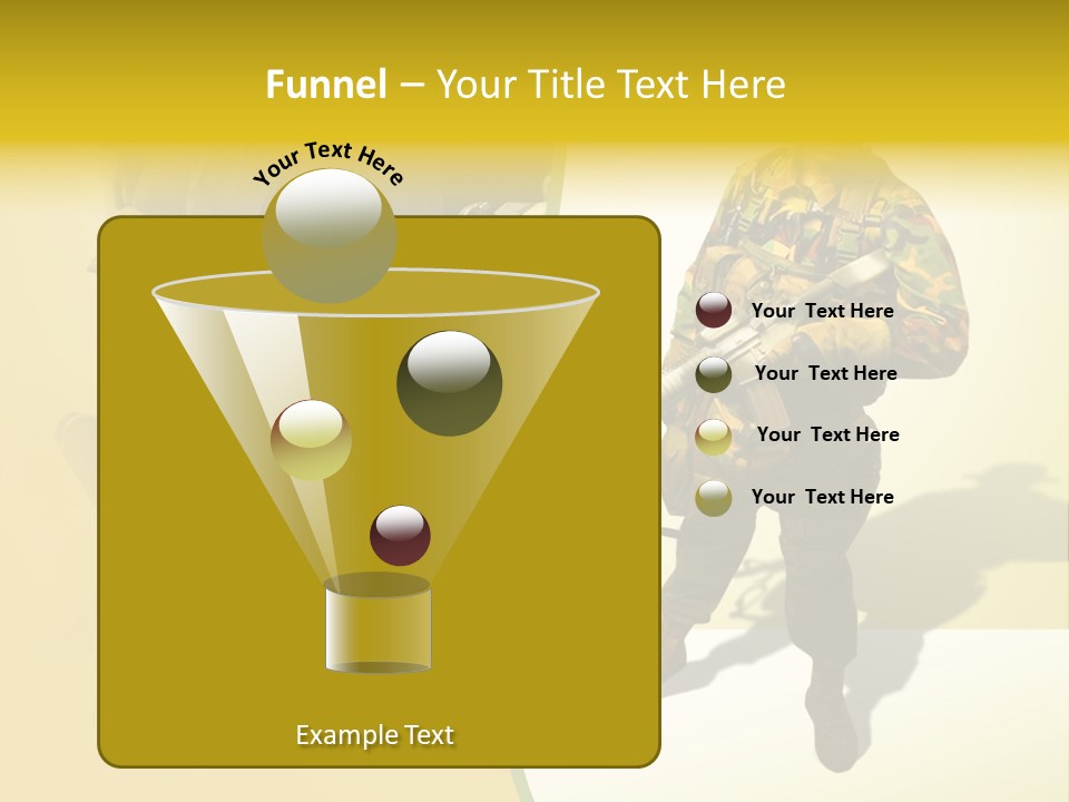 Bearing White War PowerPoint Template