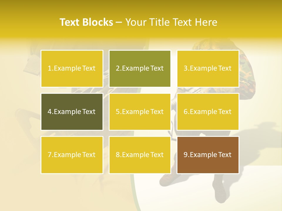 Bearing White War PowerPoint Template