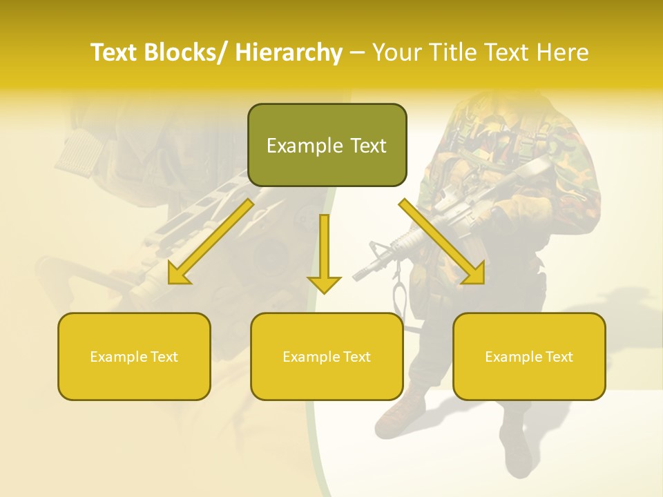 Bearing White War PowerPoint Template