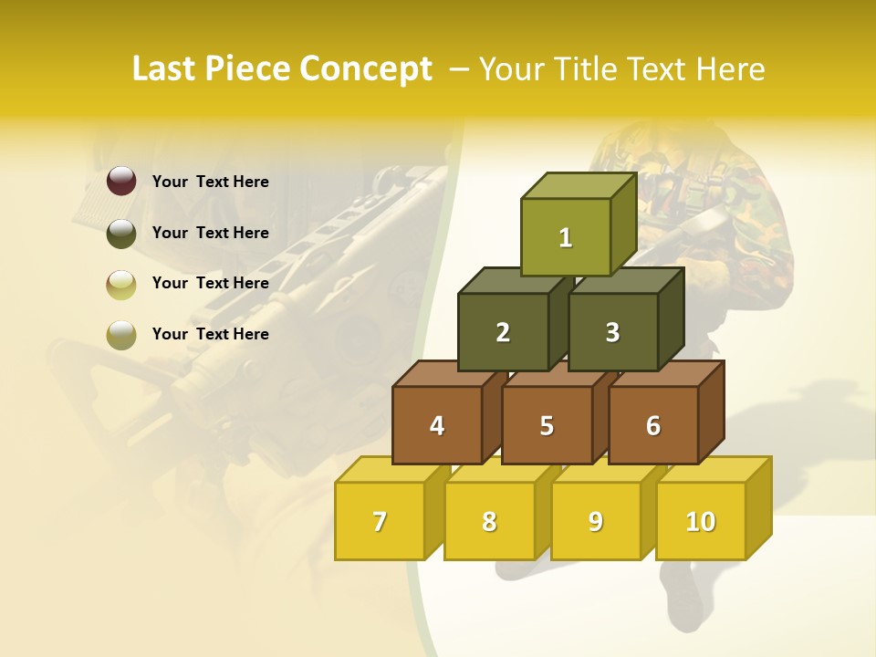 Bearing White War PowerPoint Template