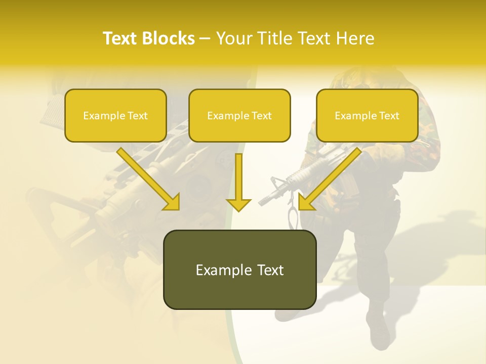 Bearing White War PowerPoint Template