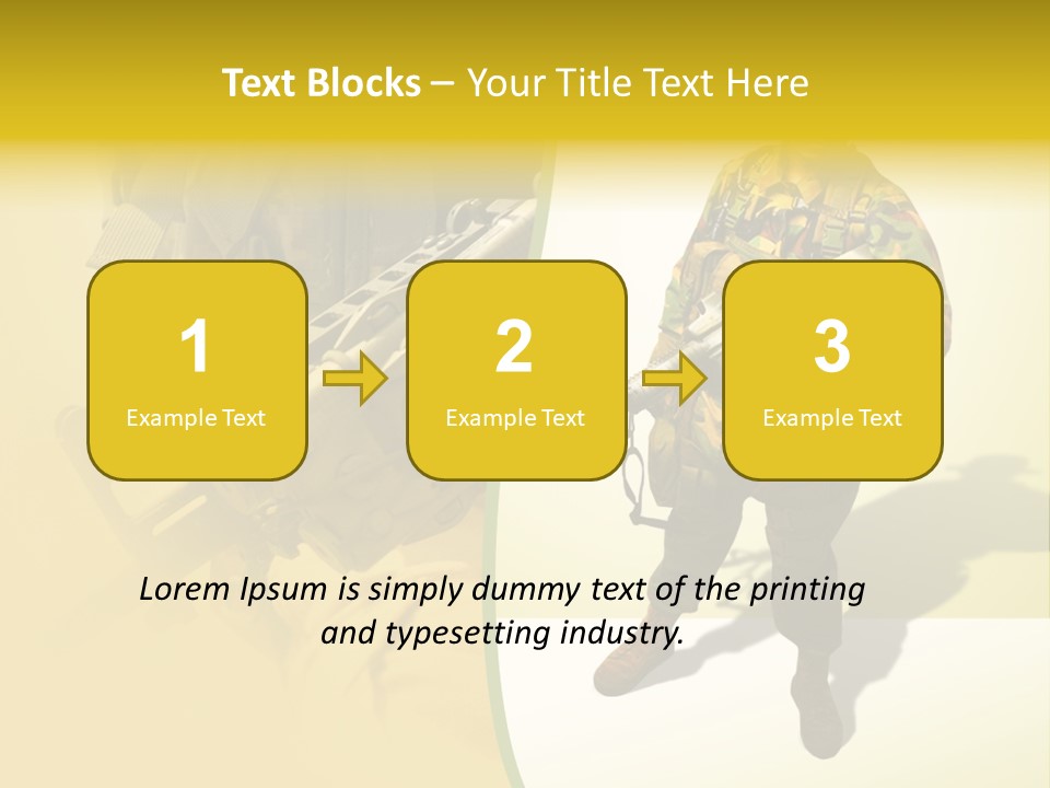 Bearing White War PowerPoint Template