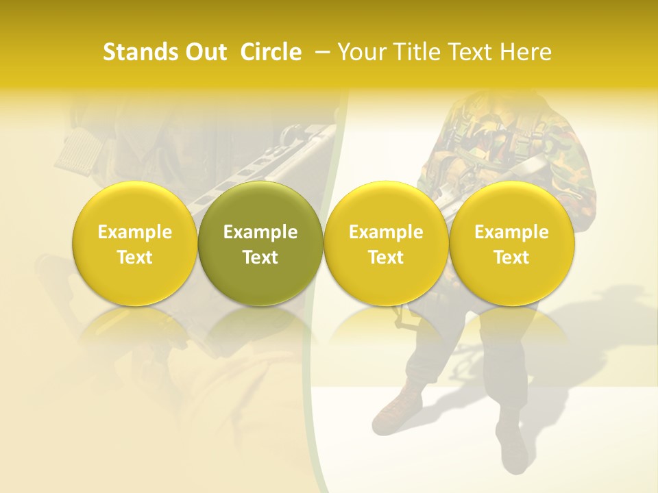 Bearing White War PowerPoint Template
