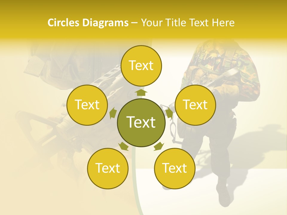 Bearing White War PowerPoint Template