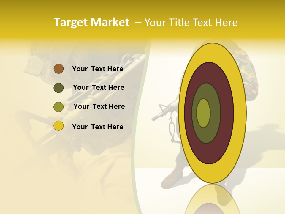 Bearing White War PowerPoint Template