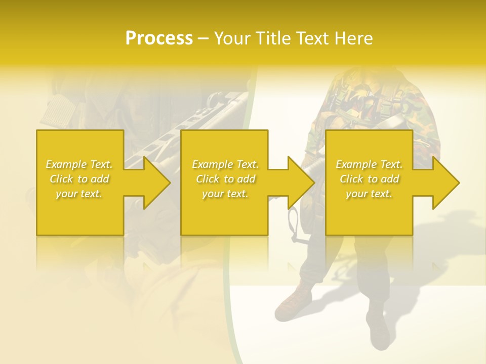 Bearing White War PowerPoint Template