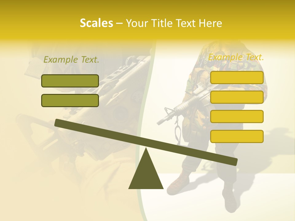 Bearing White War PowerPoint Template