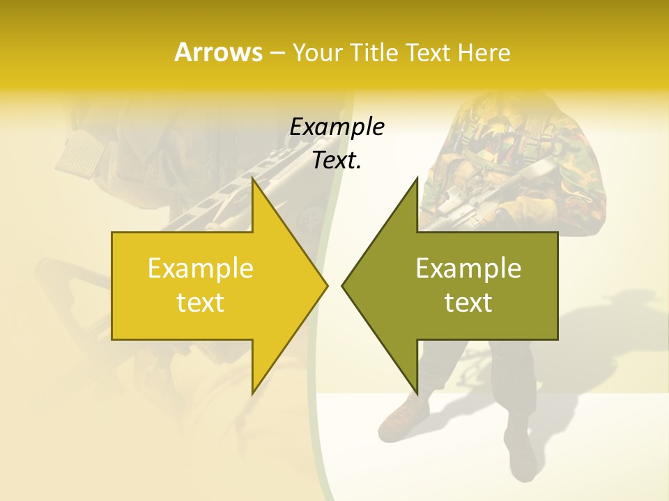 Bearing White War PowerPoint Template