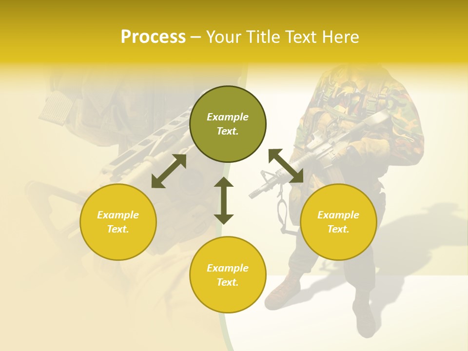 Bearing White War PowerPoint Template