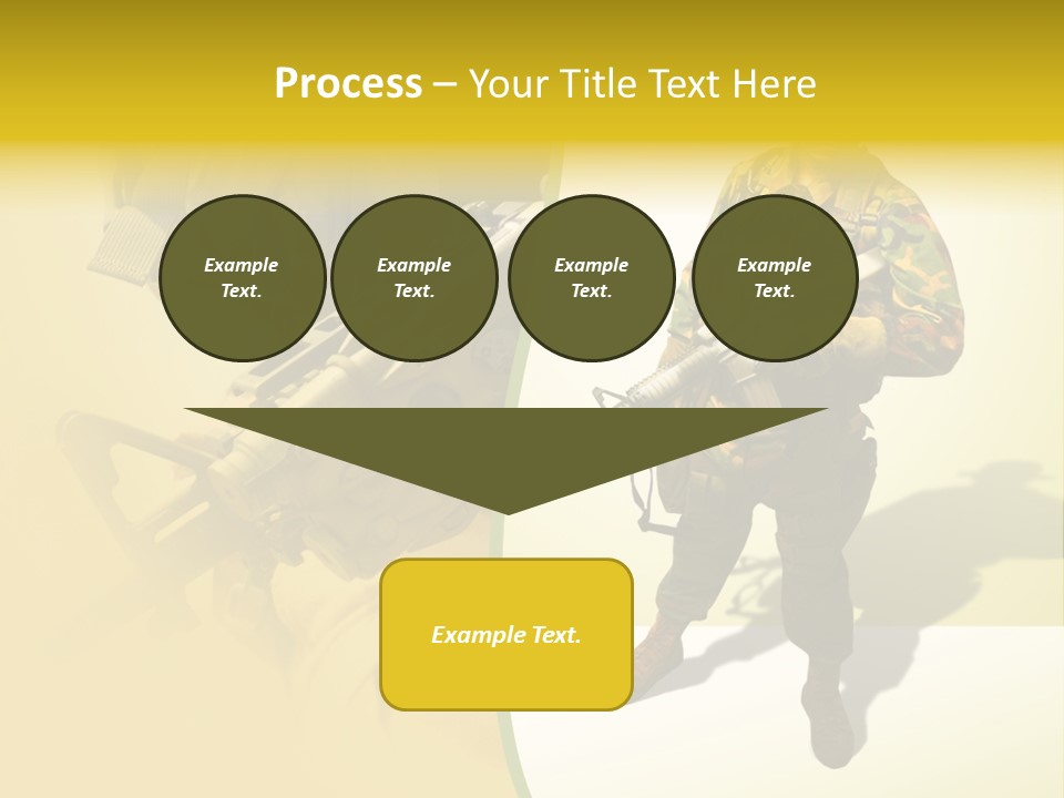 Bearing White War PowerPoint Template