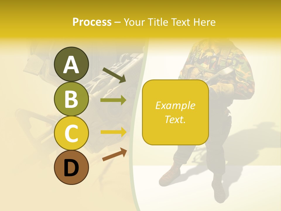 Bearing White War PowerPoint Template