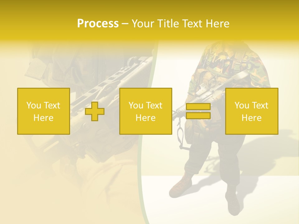 Bearing White War PowerPoint Template