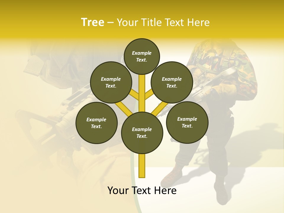 Bearing White War PowerPoint Template