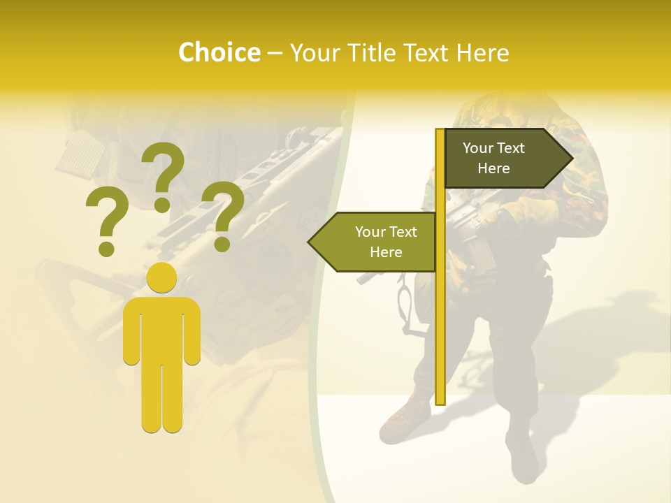 Bearing White War PowerPoint Template