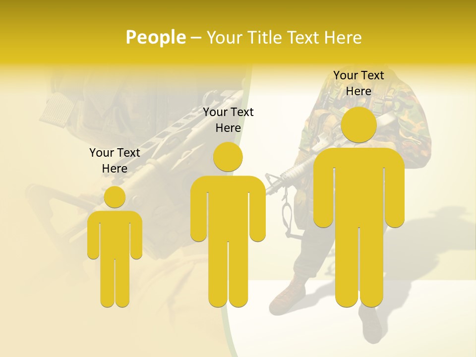 Bearing White War PowerPoint Template