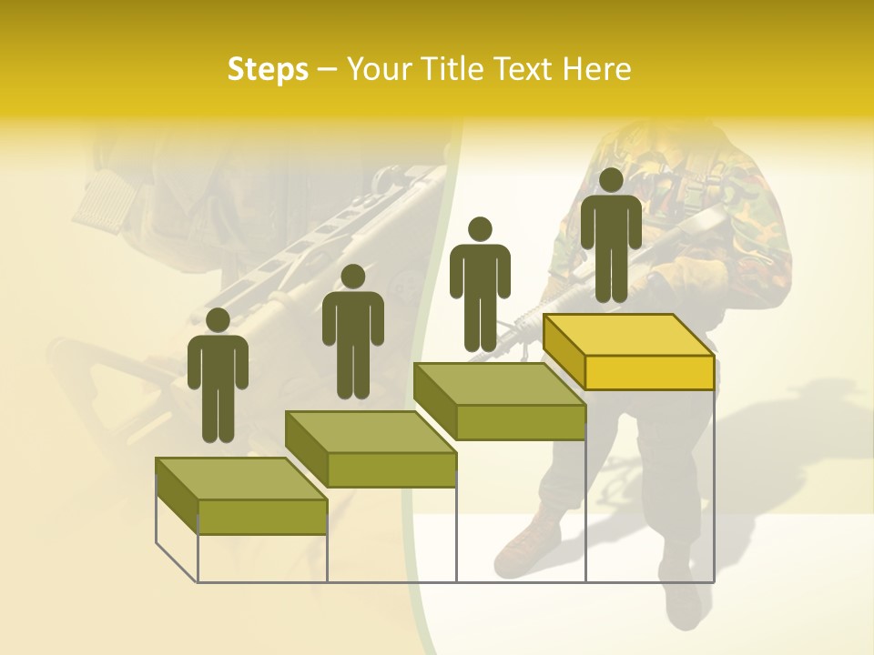 Bearing White War PowerPoint Template