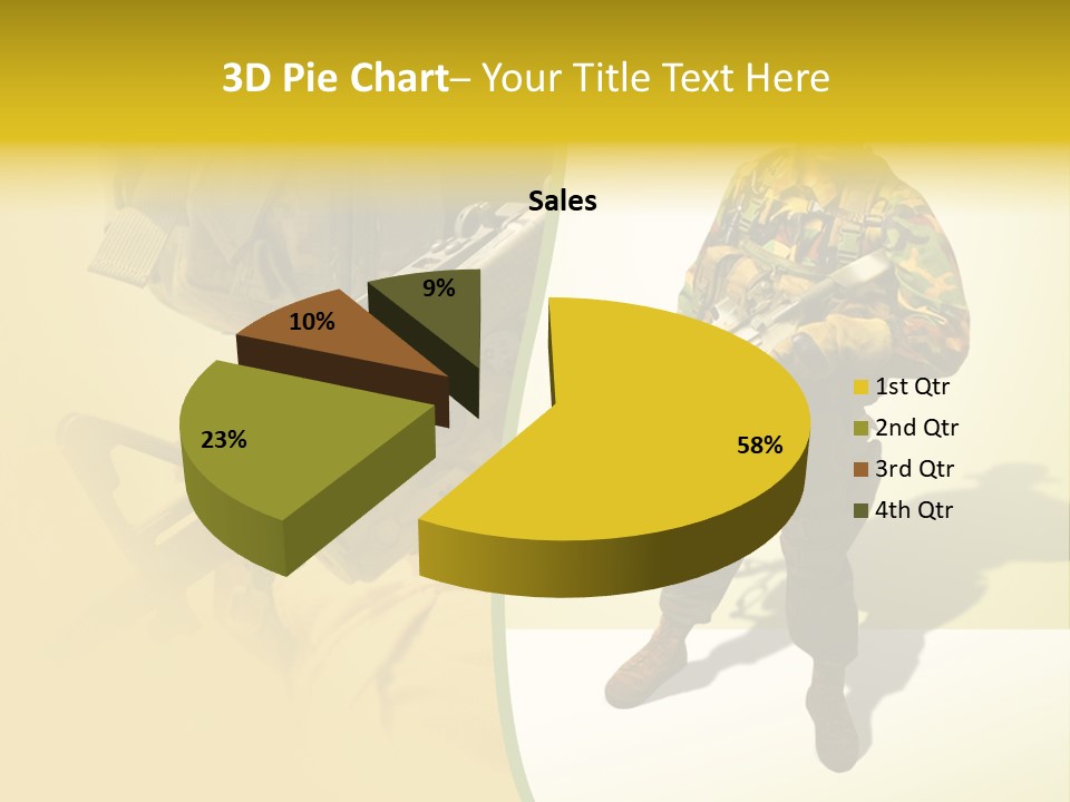 Bearing White War PowerPoint Template