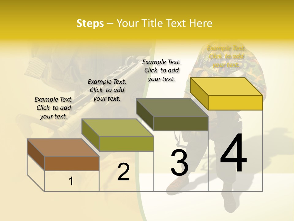 Bearing White War PowerPoint Template