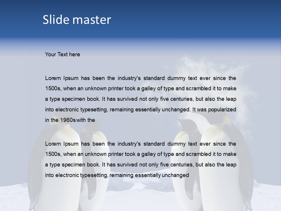 Desert Reunion Antarctica PowerPoint Template