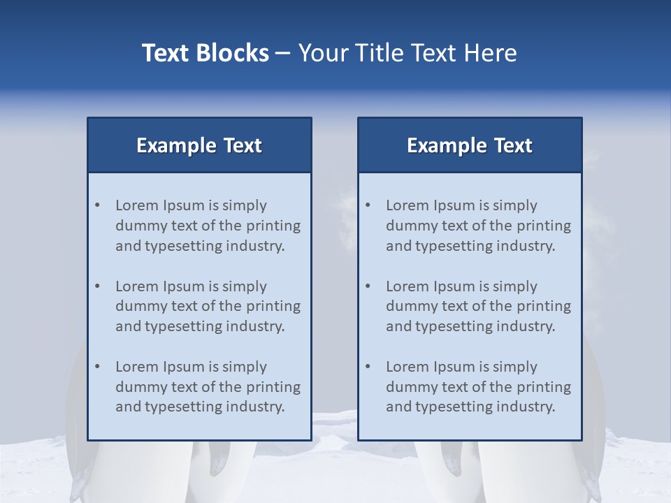 Desert Reunion Antarctica PowerPoint Template