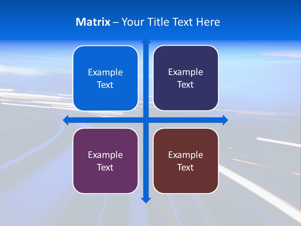 Perspective Commute Traffic PowerPoint Template