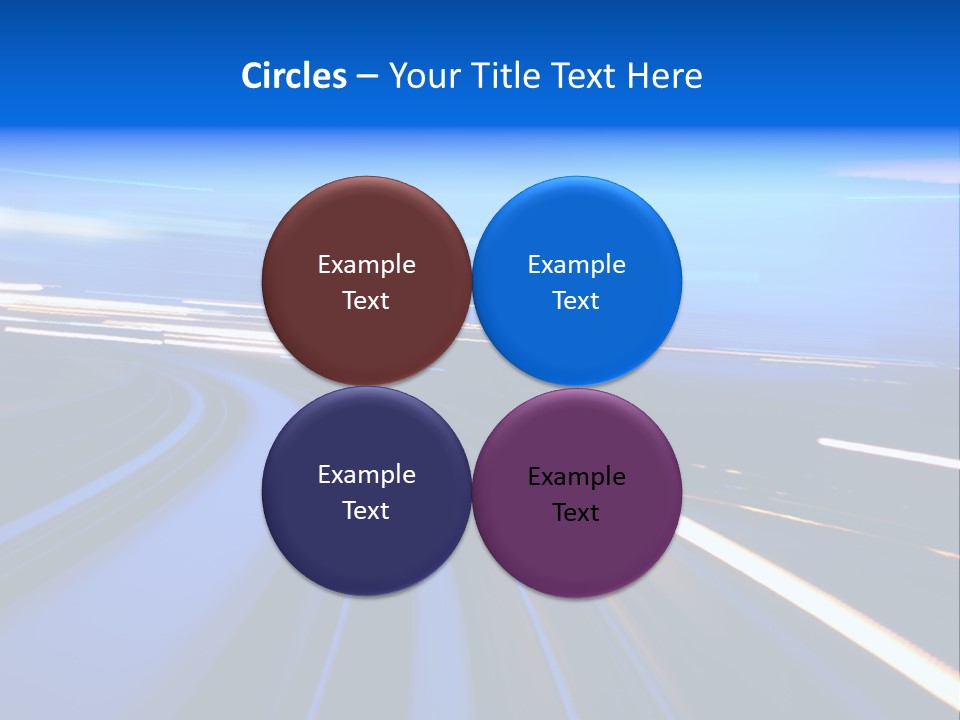 Perspective Commute Traffic PowerPoint Template