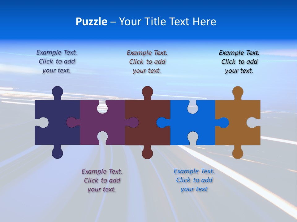 Perspective Commute Traffic PowerPoint Template