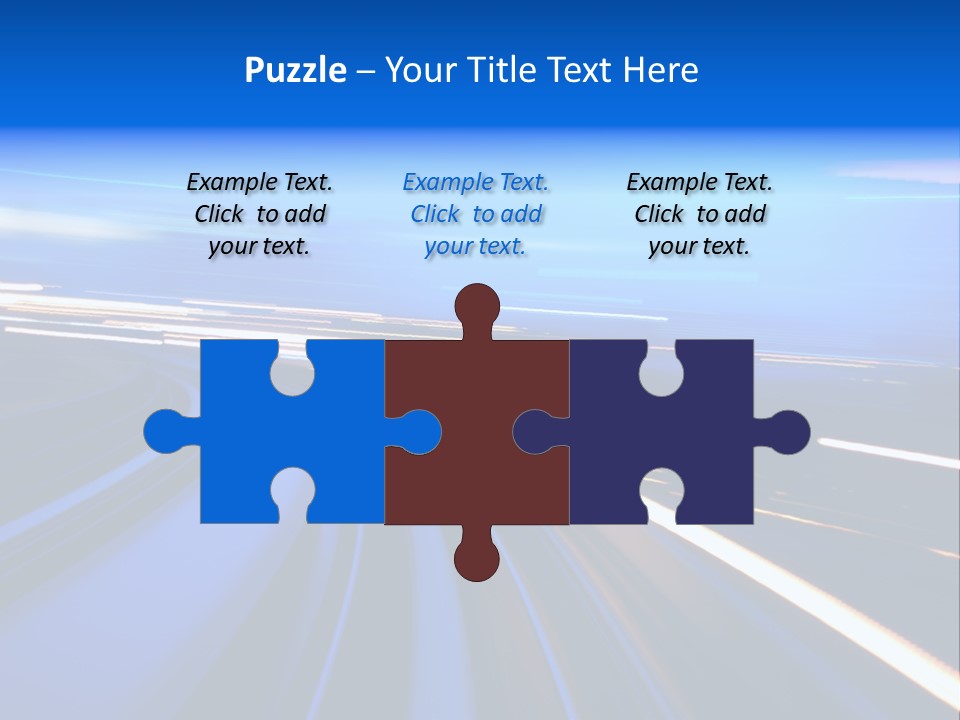 Perspective Commute Traffic PowerPoint Template